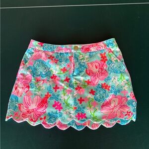 Lilly Pulitzer White Skirt with Pink Accents